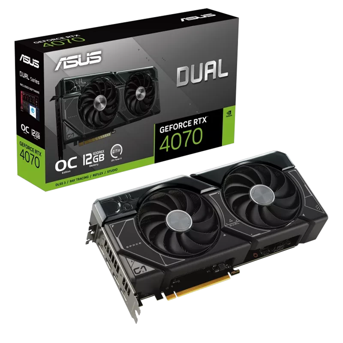 Видеокарта ASUS GeForce RTX 4070 Dual OC Edition 12GB (2x) 00272