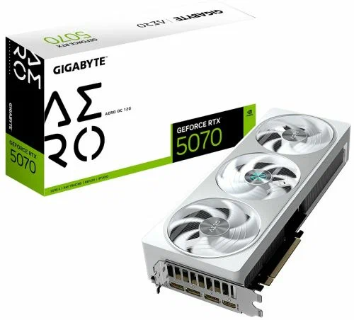 Видеокарта GIGABYTE GeForce RTX 5070 AERO OC 12GB (3x) 00483