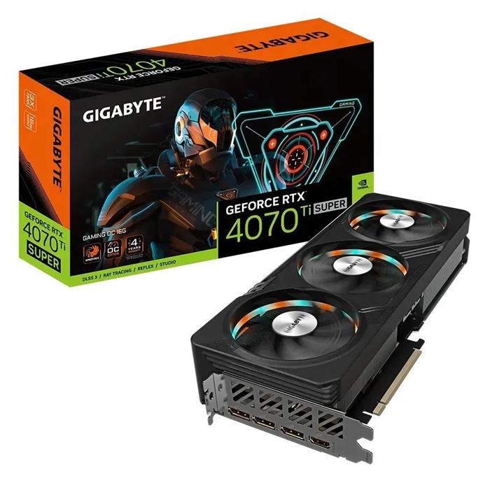 Видеокарта GIGABYTE GeForce RTX 4070 Ti SUPER GAMING OC 16GB 00218